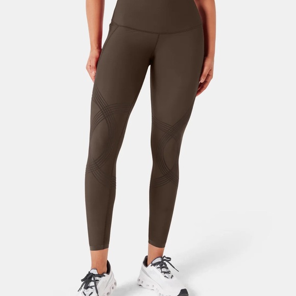 (Lot of 4) Full length Body Sculpt Leggings (Reversible Wear)  3 black 1 brown - Picture 4 of 11